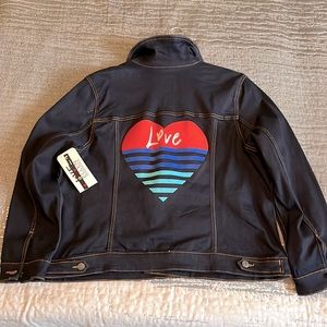 Dark denim stretchy Jean jacket